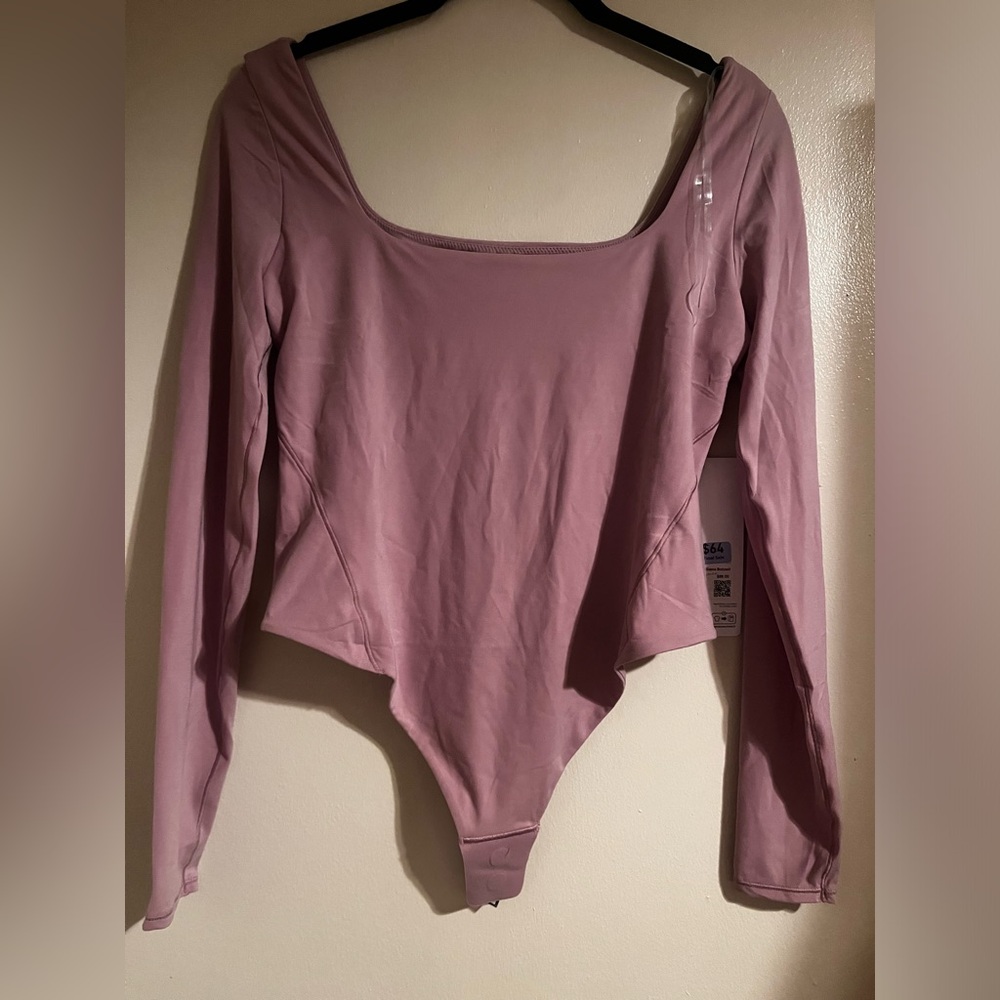 COPY - NWT Size M lululemon Nulu Square-Neck Long-Sleeve Bodysuit RSBL